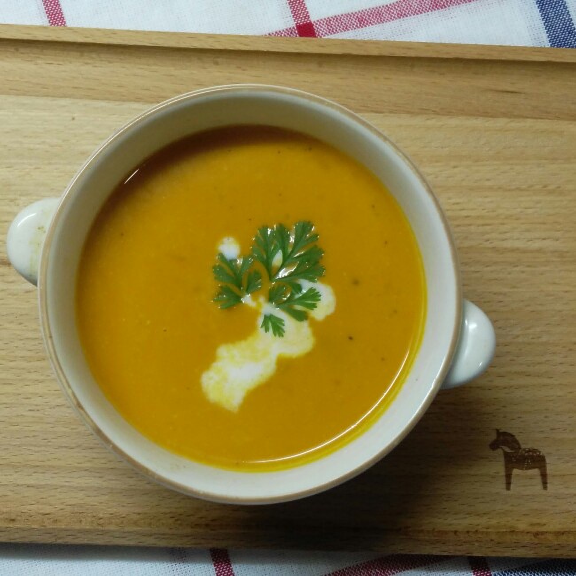 奶油南瓜料理成品图