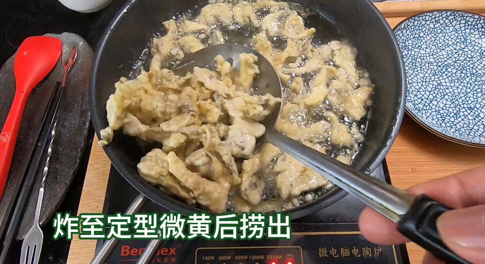 脆皮土豆复炸过程