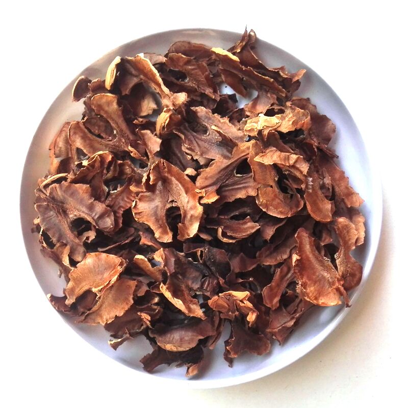 核桃内皮结构特写