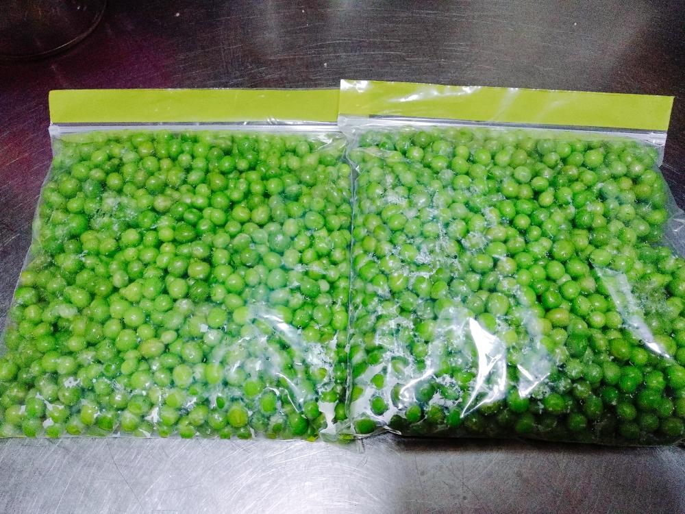 青豌豆保存后用于烹饪的场景