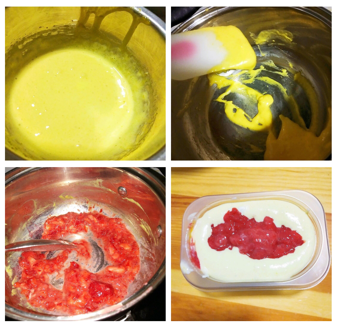 奶油草莓制作过程
