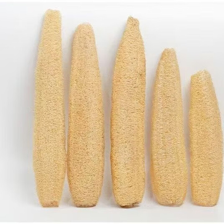 手工制作的瓜络清洁海绵特写