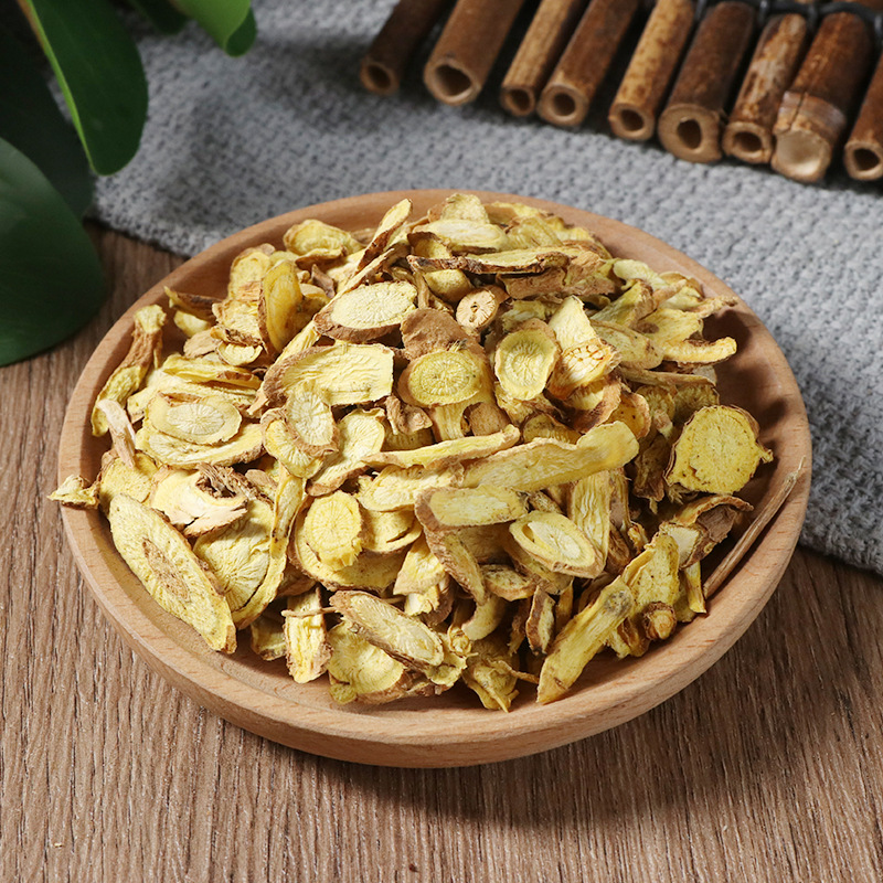 生姜切片与艾绒组合示意图