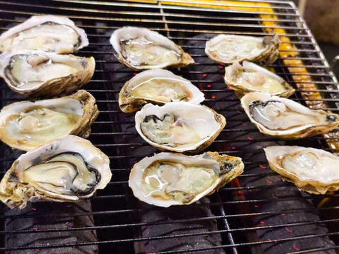 烤生蚝特写