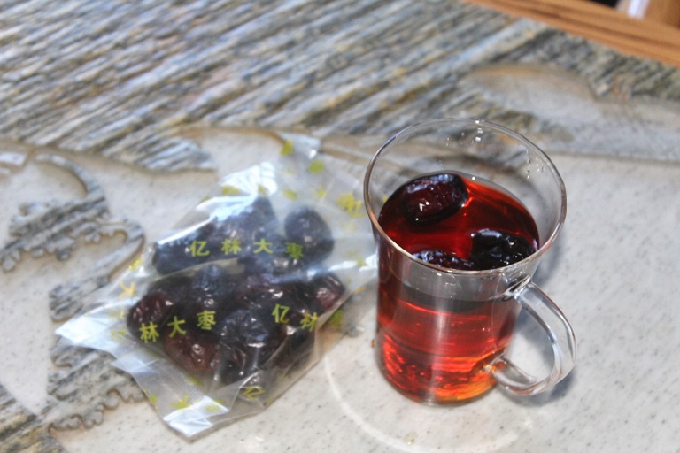 红枣奶饮品展示