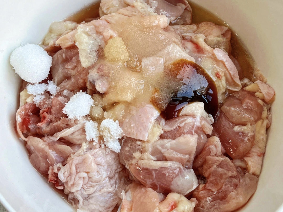 鸡腿腌制过程