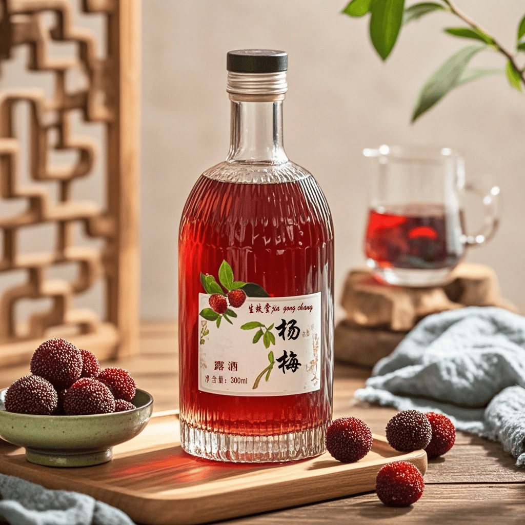 杨梅饮品创意搭配场景图