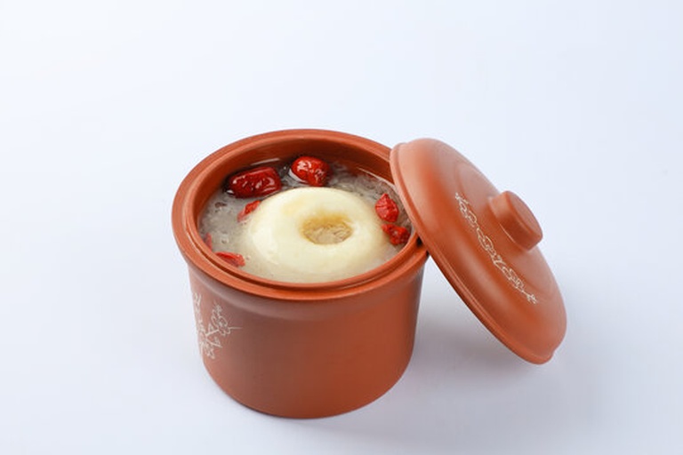 湘莲燕窝炖煮过程