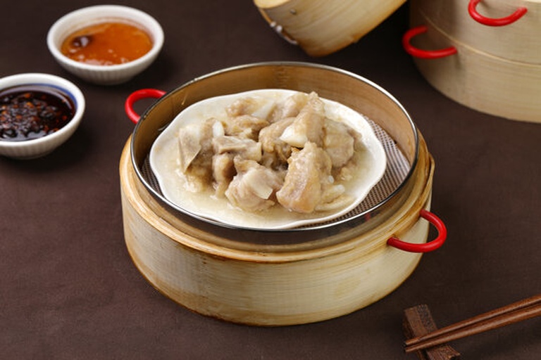 金桔油蒸排骨成品图