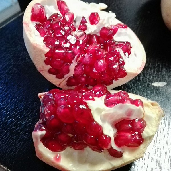 石榴内部结构剖面图