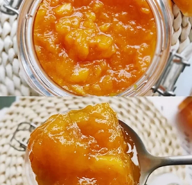 黄金梨果酱装瓶展示