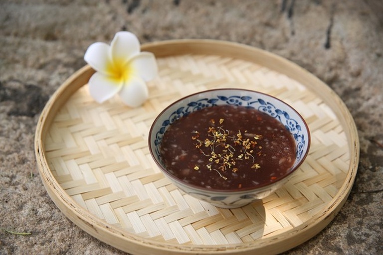 成品黄姜豆花摆盘效果