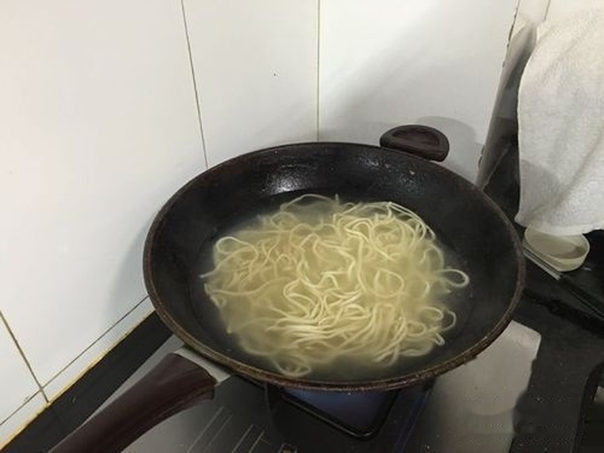 扁豆焖面半成品状态