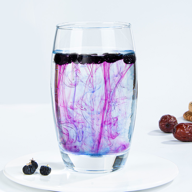 黑枸杞冲泡过程延时示意