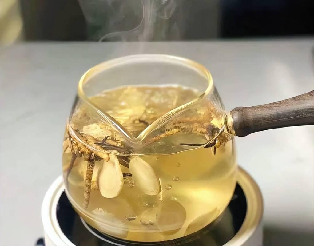 丹参葛根茶包冲泡过程示意图