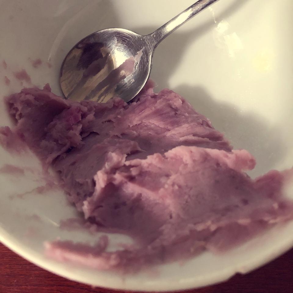 紫薯泥制作过程展示