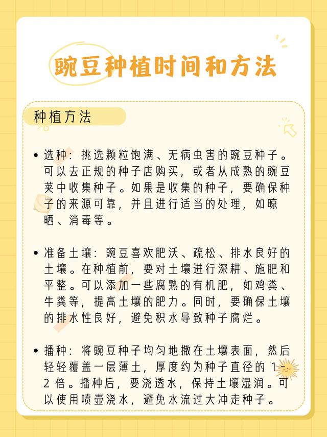 图示内容包括豌豆播种深度(3–5厘米)、行距标记(40厘米)、覆土操作、地膜覆盖方式及滴灌带布置,背景为农民在田间实际操作场景,配有文字标注说明各环节技术参数 豌豆播种与田间管理示意图