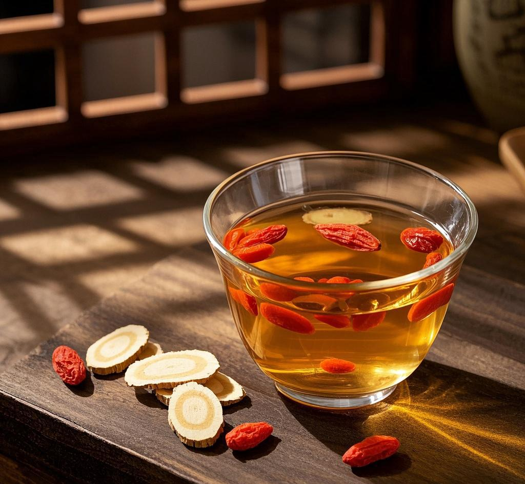中医师指导老年人食用黄芪蒸枣场景
