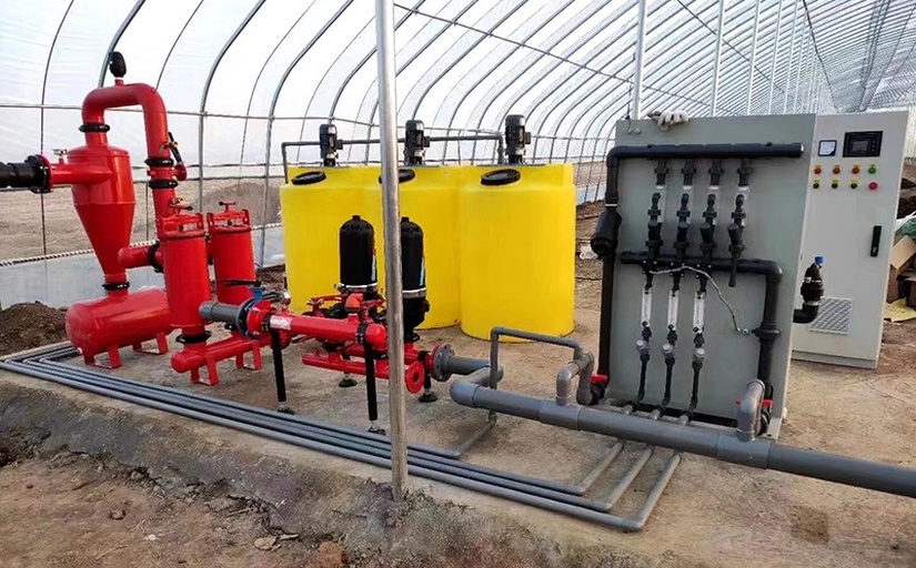 温室番茄水肥一体化系统示意图