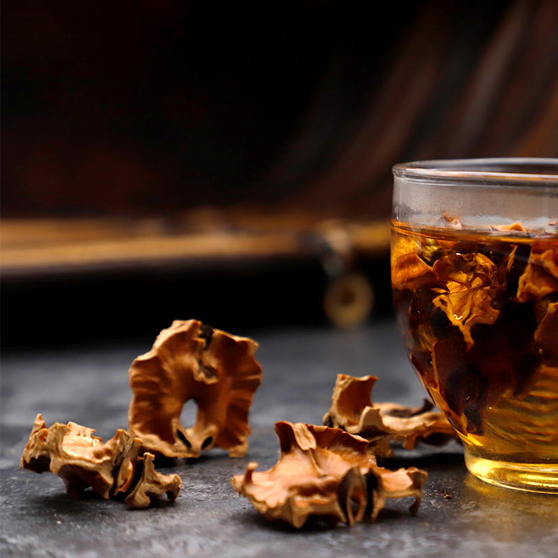 核桃隔膜茶饮冲泡过程
