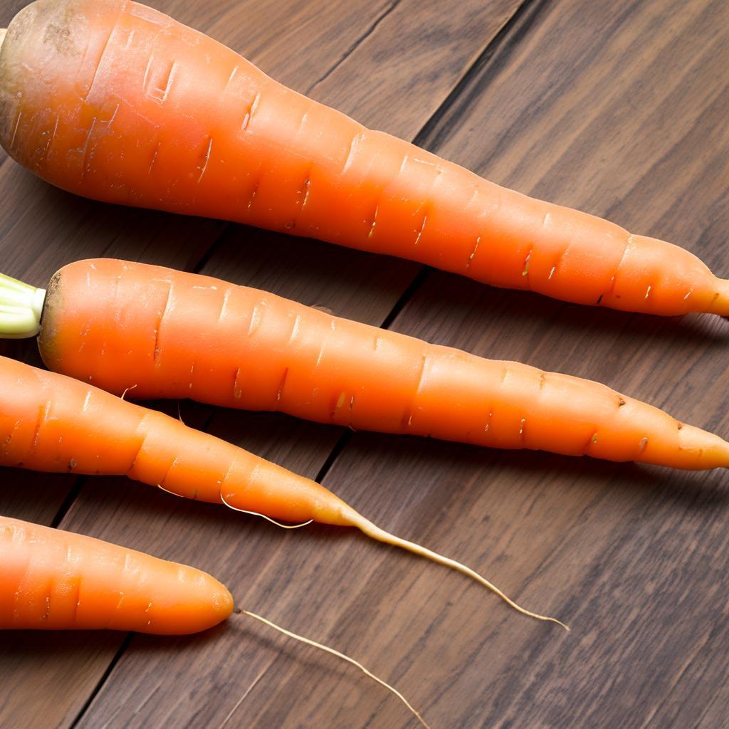 胡萝卜横切面特写