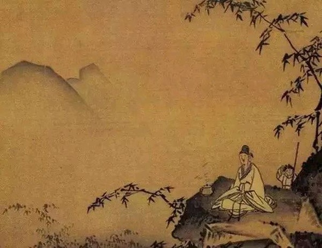 古代文人赏桂图