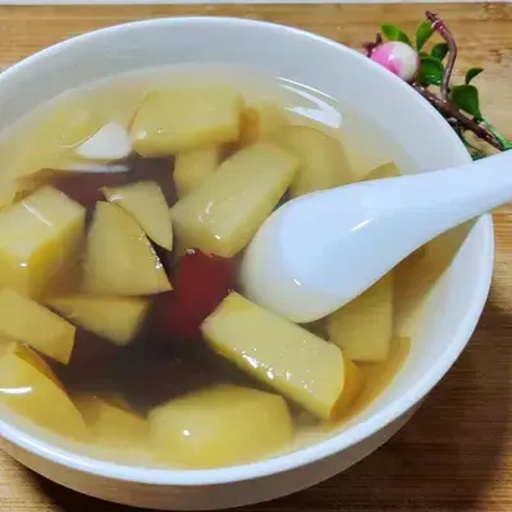 糖芋头炖煮过程特写