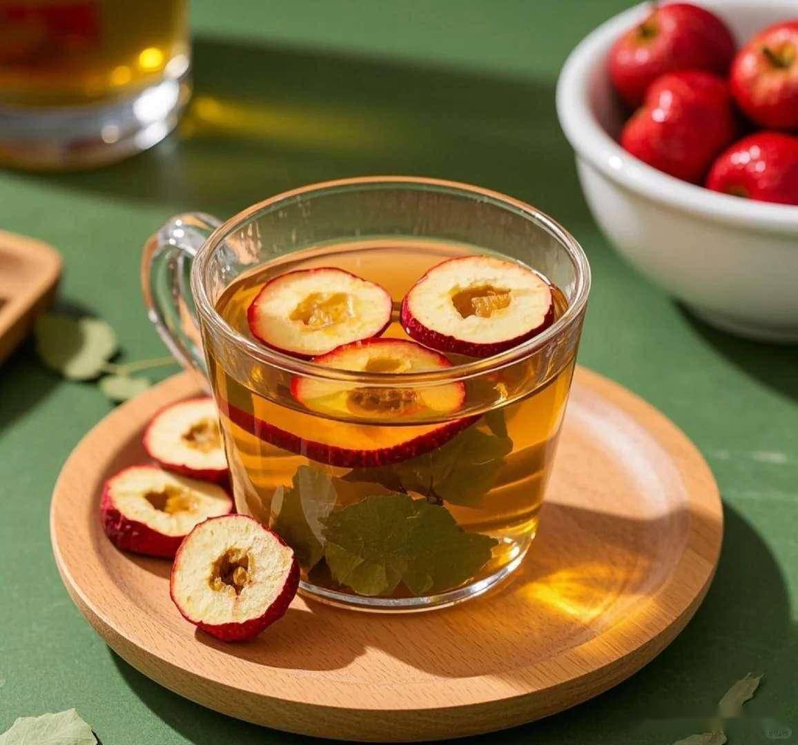 山楂红花茶成品饮品展示图