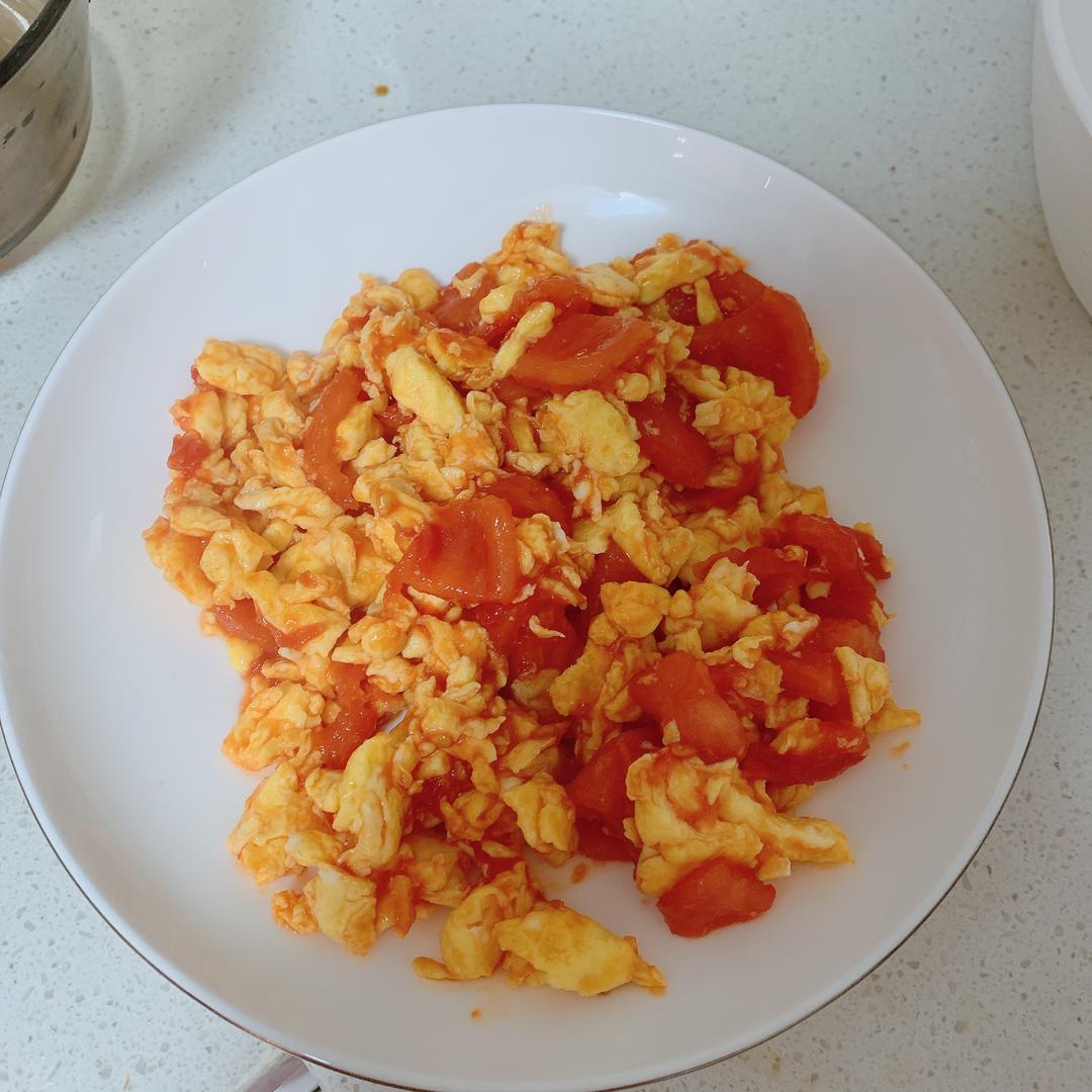 西红柿炒蛋特写
