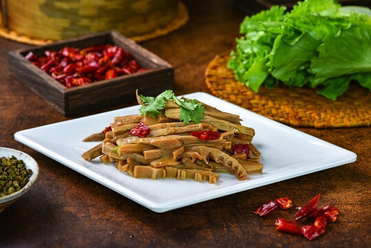 泡椒竹笋成品特写