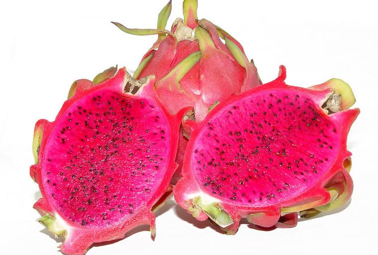 火龙果切面特写