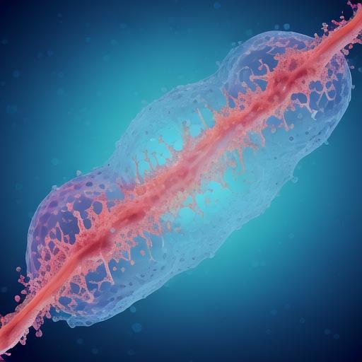 一幅科学插图,展示植物细胞内部结构,重点标注线粒体和细胞质中的糖酵解与酒精发酵路径。图中箭头指示葡萄糖分解为丙酮酸,再转化为乙醛并最终生成乙醇和二氧化碳,配有简要生化反应说明 显微镜下的植物细胞无氧呼吸示意图