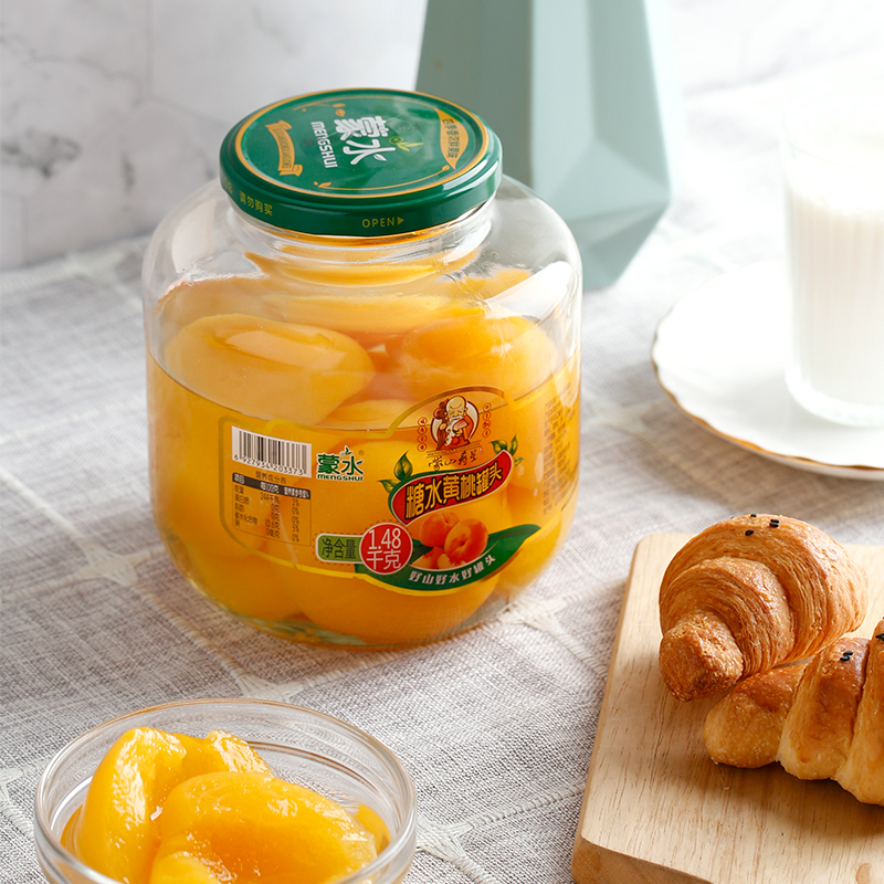 黄桃与牛奶营养成分对比图