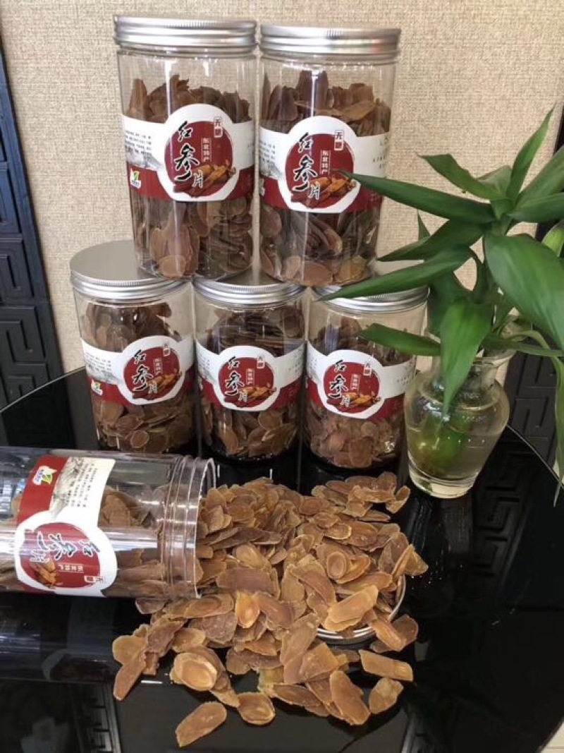吉林人参红参片无糖红参小片片片带纹含量达标
