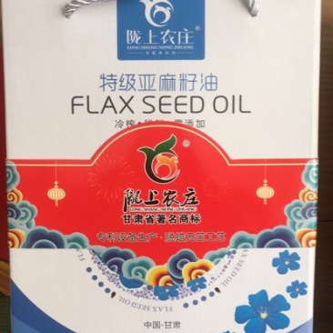 甘肃特产陇上农庄冷榨亚麻籽油