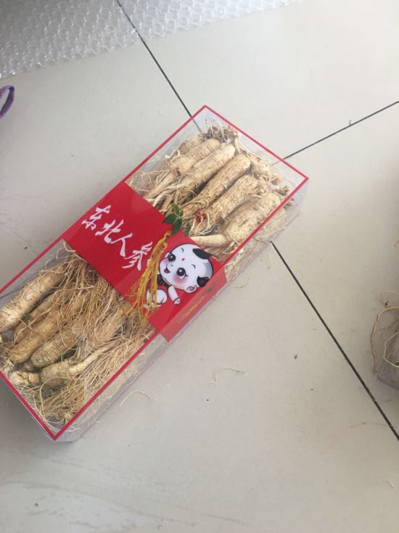 人参生晒参白参东北吉林中通包邮现货供应