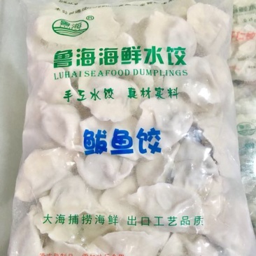 鲁海野生鲅鱼水饺手工海鲜饺子面食海捕水产品包制