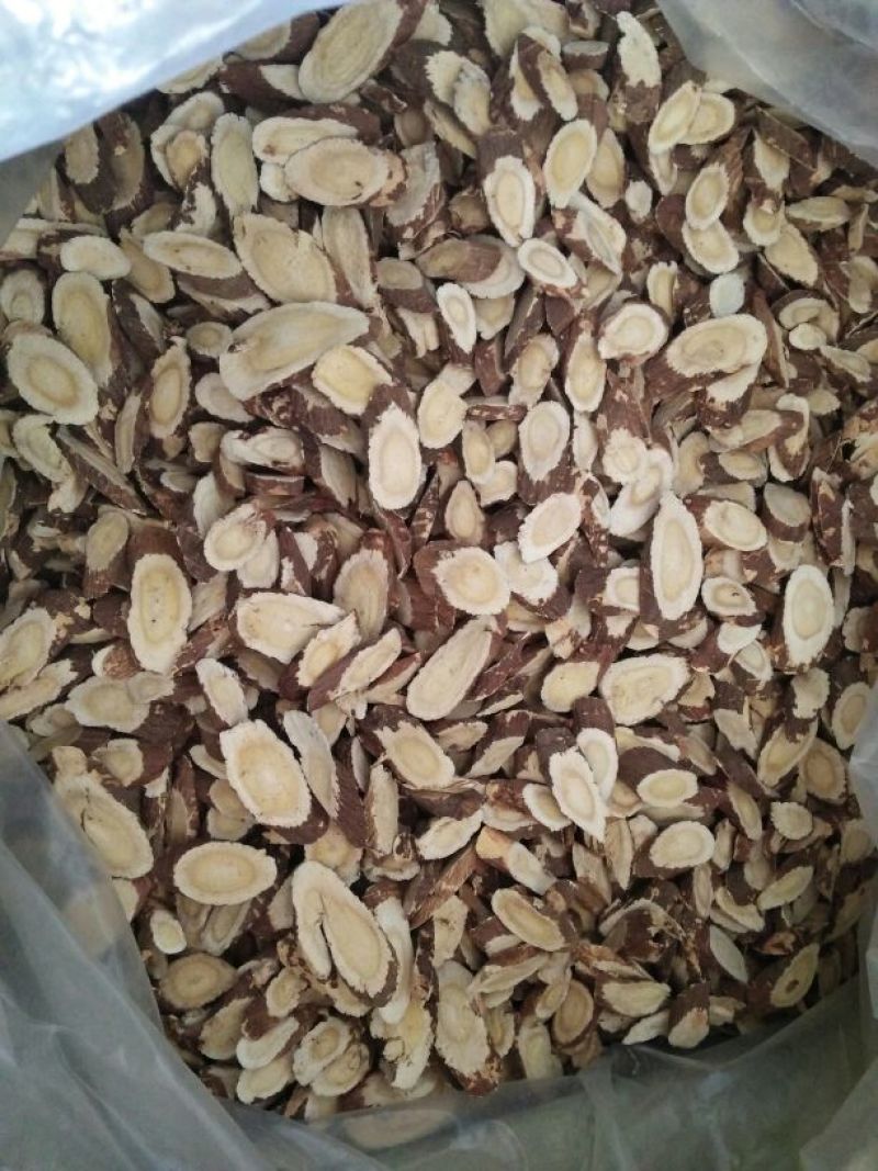 甘肃野生红芪切片500g包邮，自然晒干，色泽鲜