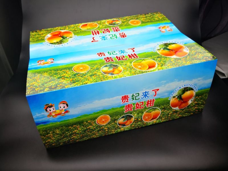 水果贴纸沃柑包框卡纸广告