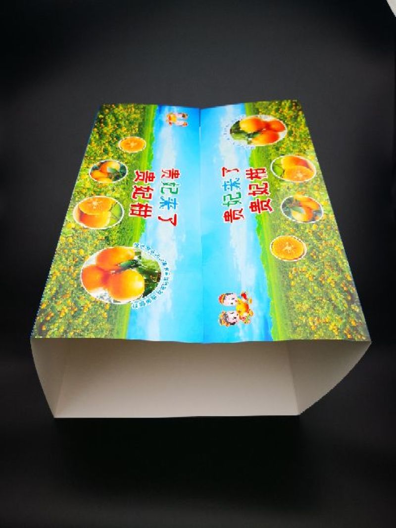 水果贴纸沃柑包框卡纸广告