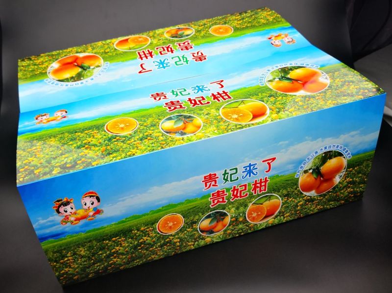 水果贴纸沃柑包框卡纸广告