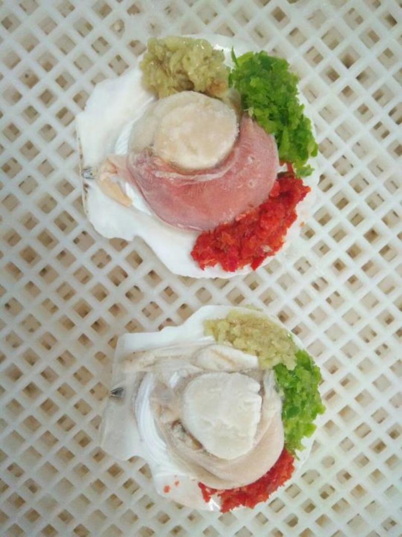 虾夷扇贝食用冰冻3~5只/kg