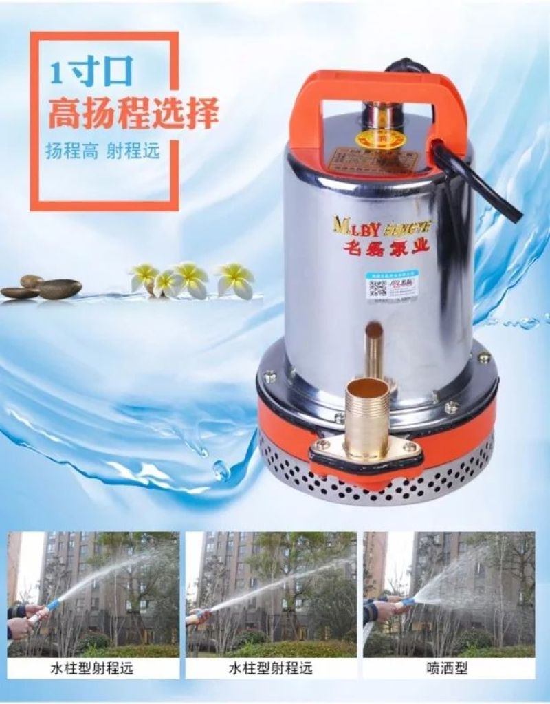 水泵直流潜水泵电瓶电动车家用农用抽水机12V24v48V