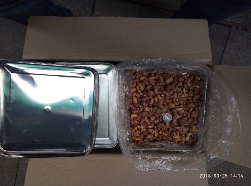 茂叶A320带皮腰果紫衣腰果10kg/桶2桶/箱