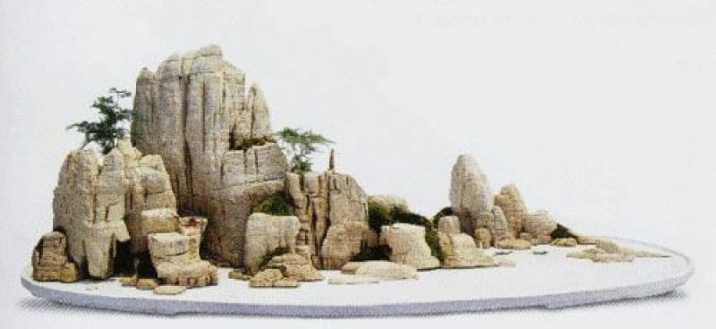 毛石上水石，奇石鱼缸，盆景石……
