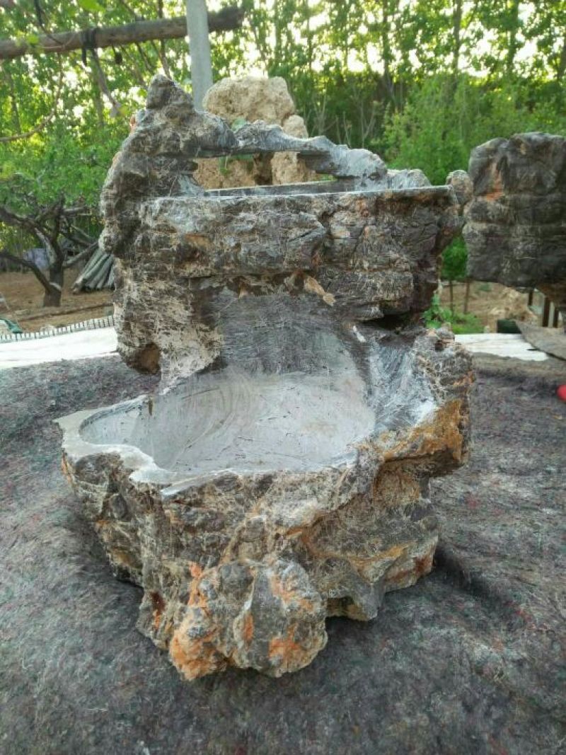 毛石上水石，奇石鱼缸，盆景石……