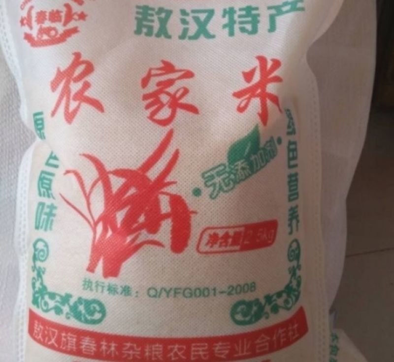 赤峰市敖汉旗坡地金苗K1小米黄金苗小米月子米放心米！