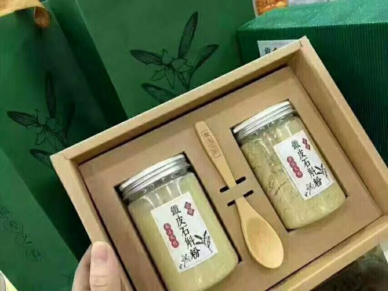 雁荡山铁皮石斛纯粉香甜可口温开水冲泡使用方便