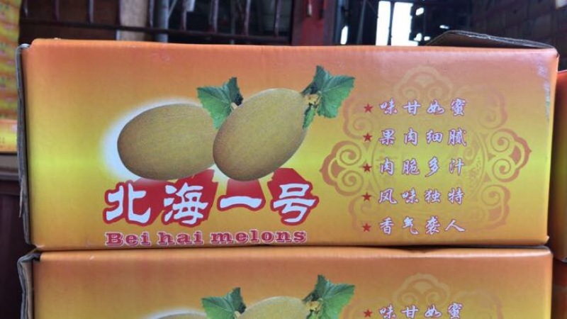 北海1号哈密瓜5斤以上长圆形