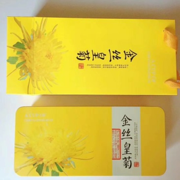 金丝皇菊铁盒装20朵，泡开8公分
